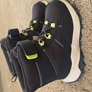 New Thermolite EcoMade Warmest Textile Upper Boys Waterproof Boots Blue Sz 10